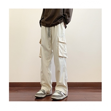 抖音2024秋季新款装拖地裤休闲裤男宽松大口袋工装裤K505/P45，男装工装外套，星座506