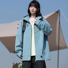 新款男女高品质户外登山服青少年学生冲锋衣夹克外套HS6633-P80，男装夹克，星座1206（原A206）