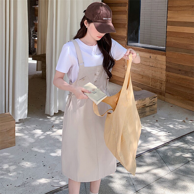 现货！！2025夏季新款背带裙套装女休闲两件套,女装套装/套裙,2C306