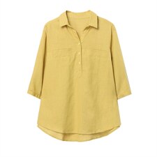 棉麻衬衫女短袖韩版显瘦大码前短后长遮肚子衬衣夏季亚麻上衣女，女装衬衫，希欧阁