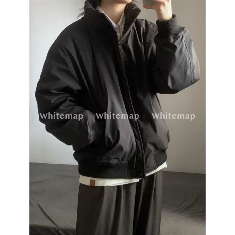 美式复古设计感棉衣外套士2025去哦i的季痞帅街棒球服情侣上衣潮,男装棉衣,星座506A