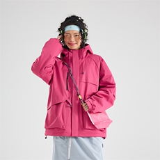 现货5W件冬季三防美式boxy解构连帽雪山冲锋衣棉衣男女棉服厚外套，男装夹克，电商A443