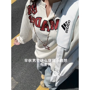 XZ809A/SYR29/特P19/控38   肌理感V领长袖T恤卫衣图片