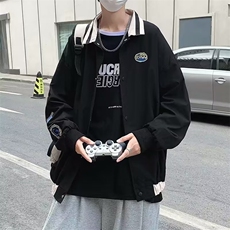 美式复古刺绣棒球服男潮牌街头vibe宽松ins外套男夹克JK01-p50，男装夹克，星座1008-2