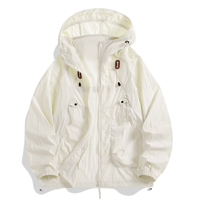 UPF50+透气薄款外套夏季新款2025潮流大码青年连帽防晒衣2390-P38，男装防晒衣，星座1816-2（原1210–2）