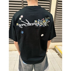 万针全刺绣工艺抖音得物高品质260克重磅纯棉双纱美式高街短袖T恤，男装T恤，电商A486