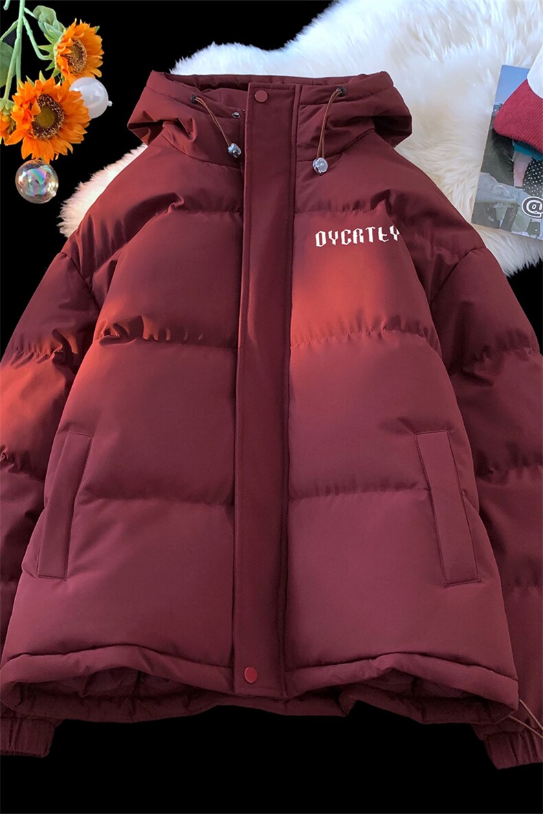 棉衣男冬季新款港风宽松羽绒棉连帽面包服学生棉服MF180-P69(现货,男装棉衣,星座214-3