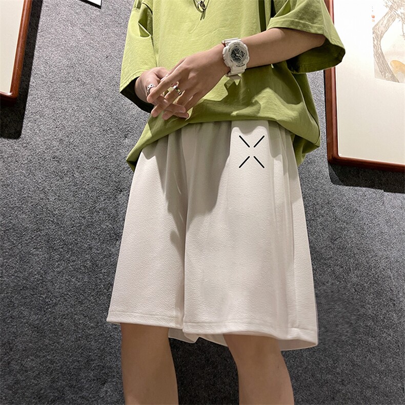 冰丝短裤男士大码宽松休闲五分裤男运动中裤MK37305-P15,男装休闲裤,电商A040