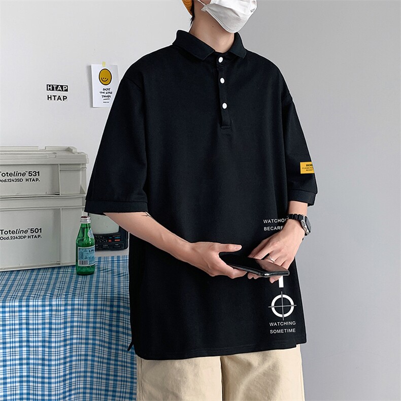 PL57114-P35翻领短袖polo衫男大码胖子半袖t恤男有领保罗衫模特,男装Polo衫,电商A040