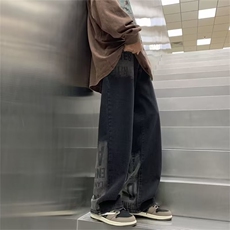 牛仔裤男秋季潮大码休闲裤子高街N5045P45，男装牛仔裤，星座1116-2