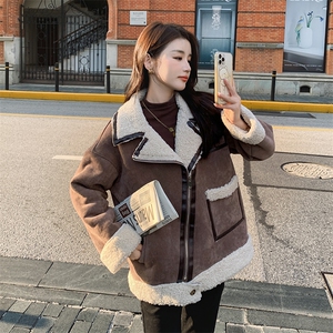冬季新款 帅气机车皮毛一体棉服 287 F2255 P185 K268图片