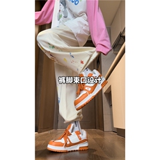 抖音品质潮流泼墨印花百搭多色宽松休闲卫裤B315-K23431-p50控78，男装休闲裤，电商B315