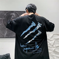 2025夏季原创设计印花港风休闲宽松T恤B266-DX02-P30，男装T恤，星座B257-1