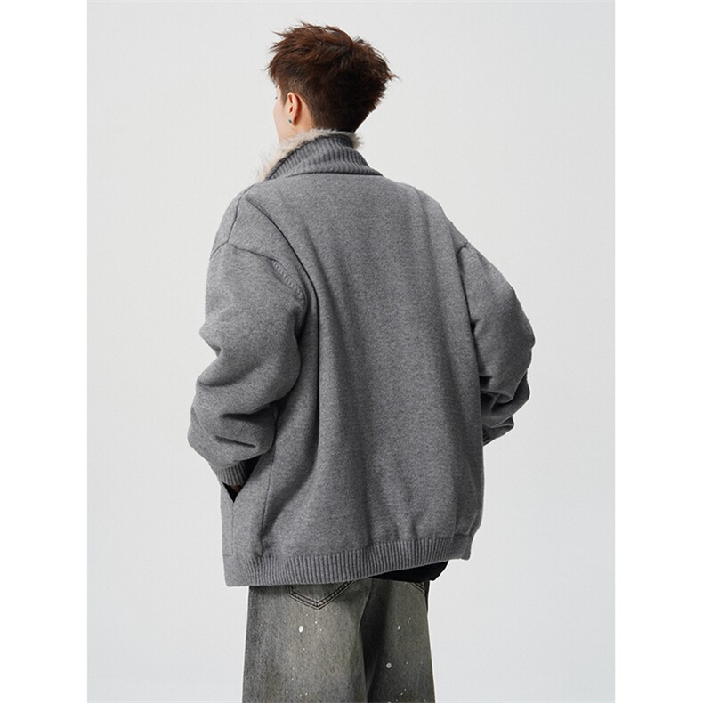 现货高品质可供得物加绒加厚座山雕针织外套310A-2ZSD2305P188,女装短外套,星座310A-2
