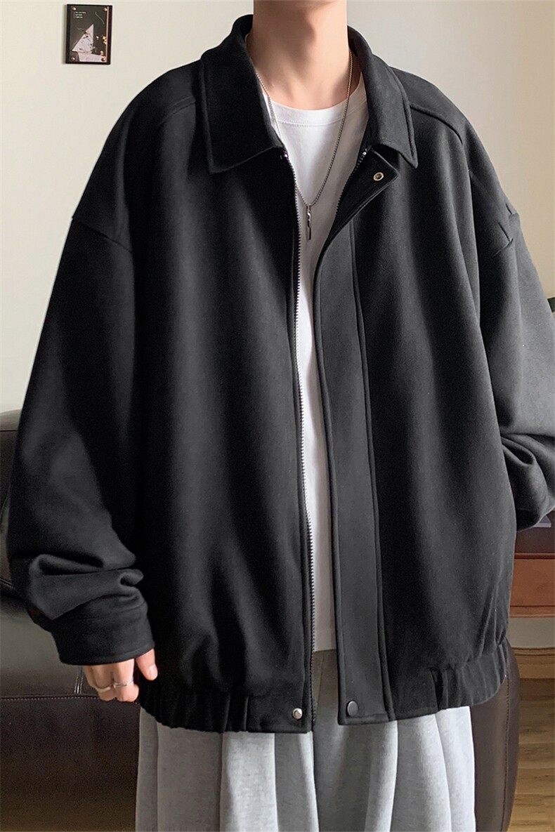 麂皮绒夹克C5389-TP65控价98春季24新品可二开宽松翻领外套,男装夹克,电商A102-1