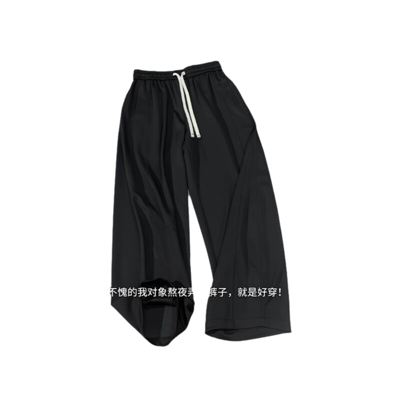 2026春季新款内景玉米格阔腿弯刀裤M-5XLHK26155-特P25,男装休闲裤,电商A022