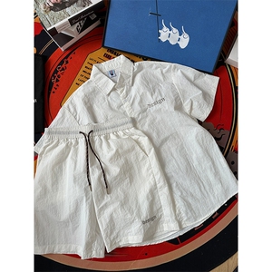 夏季新款速干短袖刺绣衬衫潮流港风宽松百搭男半袖 CS285-P35图片