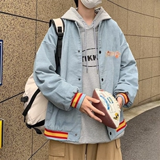 潮日系潮流夹克青春流行简约原宿ins男标准秋季长袖J7019P48，男装夹克，星座1116-2