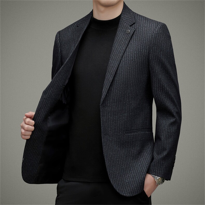 DJA630钱塘2020-3中年男士秋冬季新款百搭商务休闲西服P147,男装西服,钱塘207-3