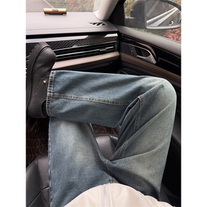 B221 美式ins高街暗黑重工艺宽松直筒牛仔裤 LK24425-特P45控78图片