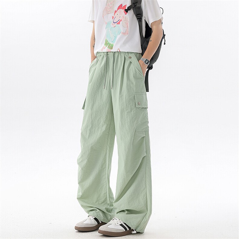 美式阔腿降落伞兵工装裤男夏季冰丝薄款防晒冲锋登山裤子KZ055P50,男装休闲裤,电商B312