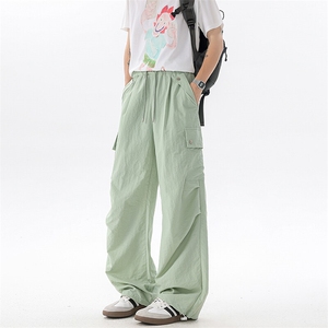 美式阔腿降落伞兵工装裤男夏季冰丝薄款防晒冲锋登山裤子KZ055P50图片