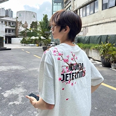 万针全刺绣工艺抖音得物高品质260克重磅纯棉双纱美式高街短袖T恤，男装T恤，电商A486