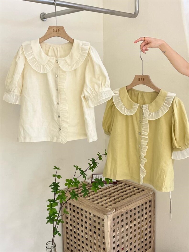 法式少女娃娃领小衫～，其它，DAP