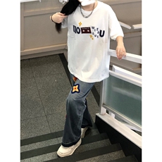 【有货】S809HH-特P52重工艺花瓣刺绣水洗牛仔裤男女设计感裤子，男装牛仔裤，星座1007（原301D）