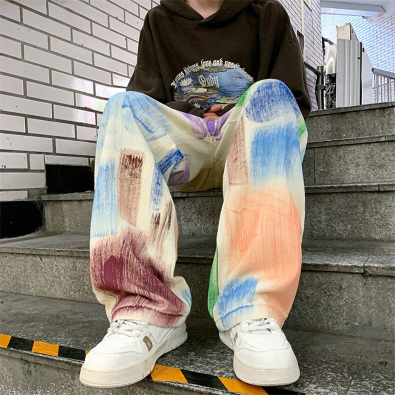 日系青春流行休闲裤潮时尚潮牌原宿新款长裤简约男抽绳束脚春季,男装休闲裤,星座716-2