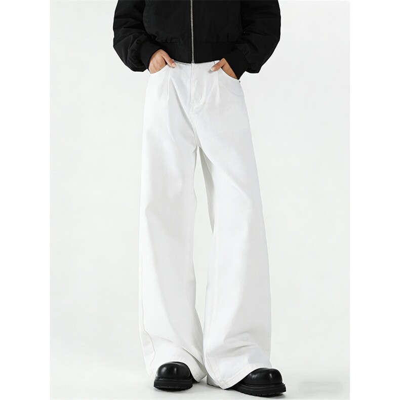 纯白色牛仔裤男长裤A160-P45，男装牛仔裤，电商D312