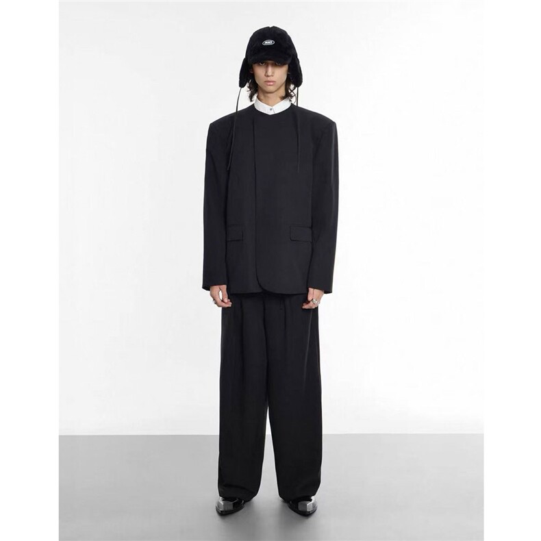 网络图慎用！图片只做展示大货已到圆领新中式西服男XF78107P85控,男装西服,星座226-2