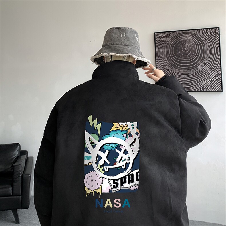 麂皮绒棉衣男大码立领棉袄子男羽绒棉服JM87275-P110图片