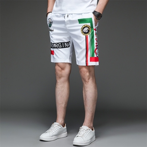 C58006男士2023夏季新款青年免烫短裤中腰运动休闲宽松沙滩裤P50图片