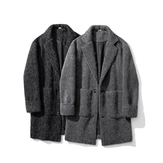 1白底长毛马海毛财阀羊毛呢长款西装毛呢外套男FY77909P198控288，男装风衣，星座226-2