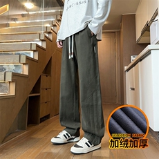 美式拼接工装裤男高街直筒宽松潮牌休闲长裤子J8030-P45/加绒P55，男装工装外套，星座509