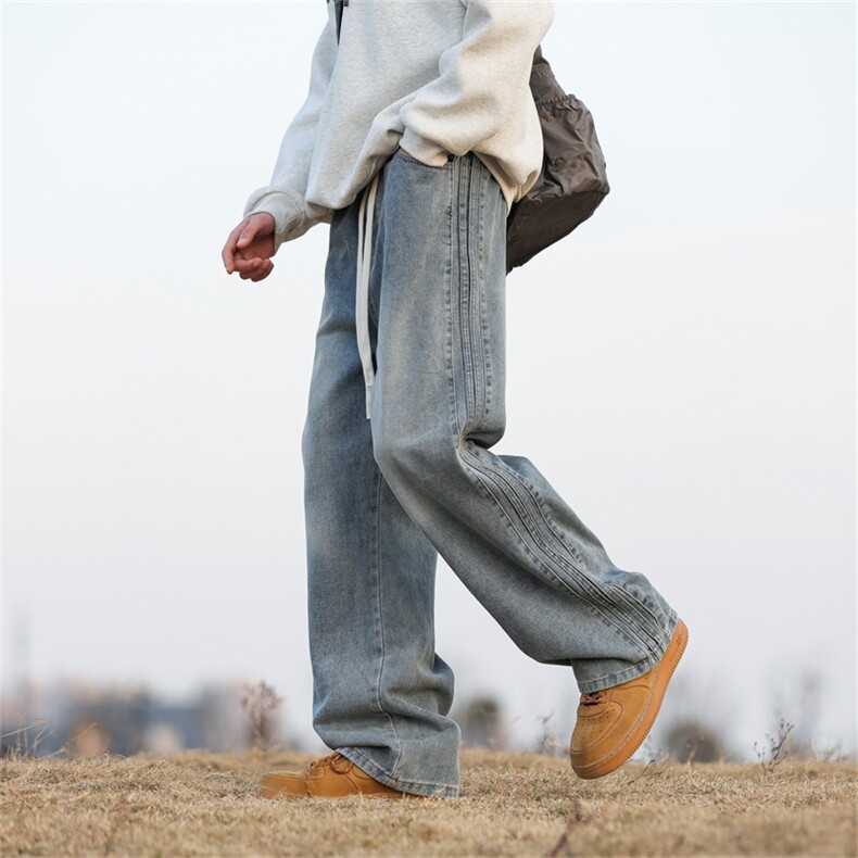 903-YK28-特P65【S-3XL】爆数据款织带条纹牛仔裤！3,男装牛仔裤,星座903
