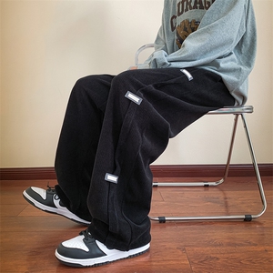 22秋冬 400克重新款宽松港风百搭休闲直筒裤B266-X832-P60 78图片