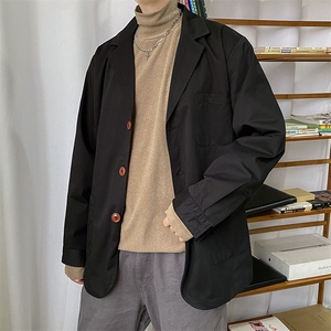 立秋新款现货纯棉休闲西装外套春秋薄款翻领上衣A351-X01-P90图片