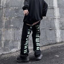 欧美高街字母牛仔裤男潮牌街头hiphop暗黑风裤子K076P40加绒50，男装牛仔裤，星座1116-2