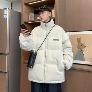 秋冬季美式潮牌加厚外套男款宽松休闲时尚百搭棉衣图片
