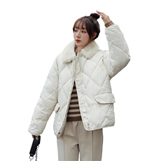 ins港风羽绒服秋冬季韩版小个子宽松羊羔毛加厚棉衣外套女C402-90，男装羽绒服，星座911-2(原星座613-2）