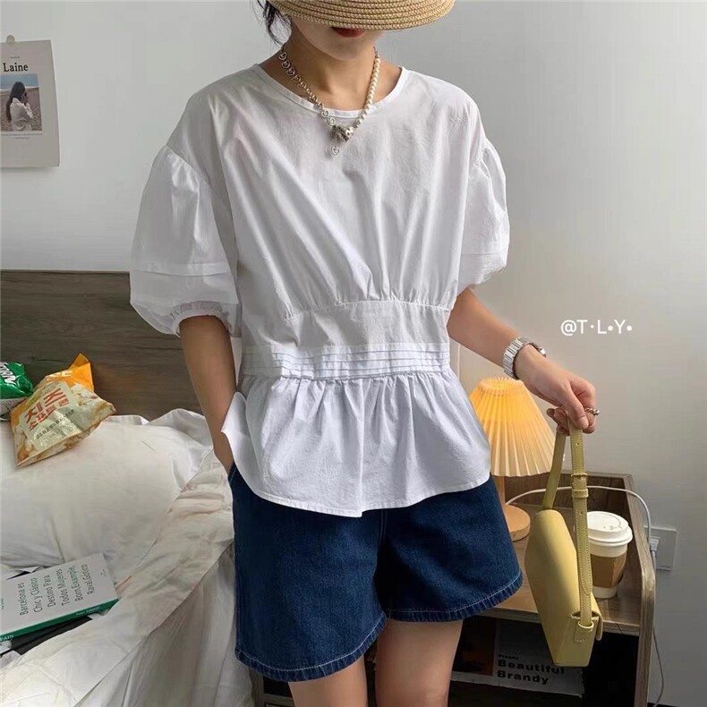 韩版清新衬衫，女装衬衫，依多坊