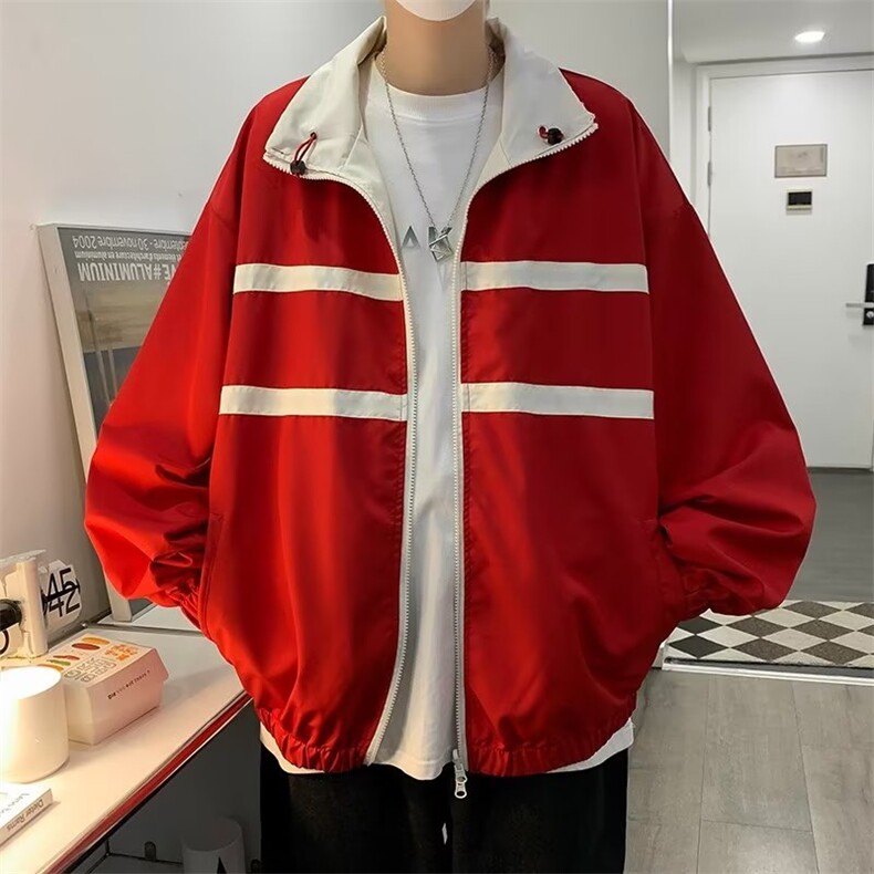 美式飞行员夹克棒球服男秋季港风双面穿潮 J7012 P63图片