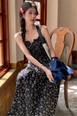 2024年夏季新款牛仔外套碎花连衣裙套装-款号9918-P165-K235，女装套装/套裙，浙宝305