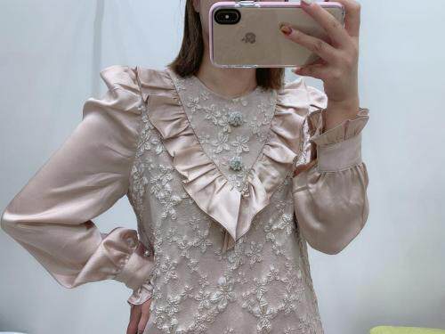 设计师款提花连衣裙，超精致，女装连衣裙，靓依蝶菲