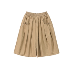 木瓜牛奶女装夏季新款时尚纯棉宽松阔腿时尚休闲裤大码松紧，女装短裤/热裤，忆绮罗