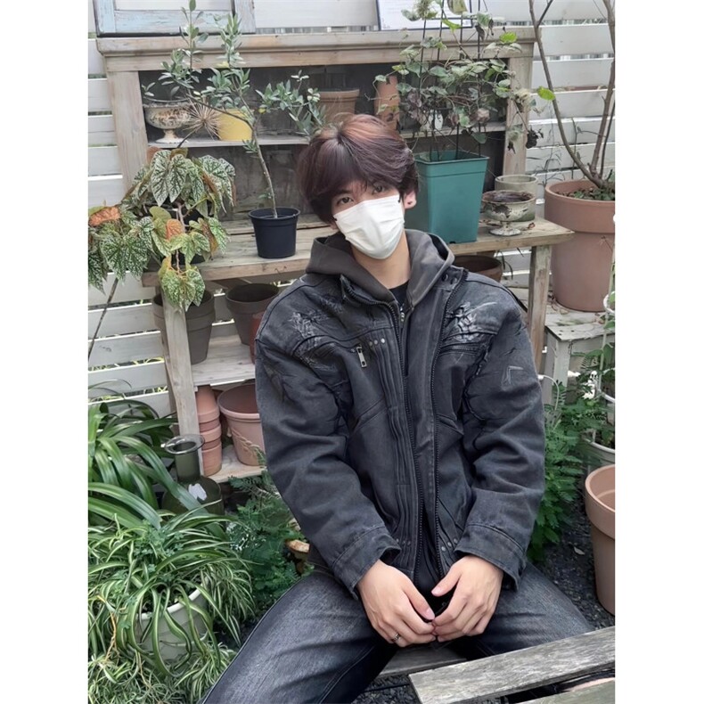 【有货】cleanfit工装外套男春秋美式高街短款夹克JK8325CC-P78图片