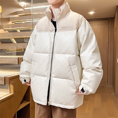 冬季加厚男士立领皮棉衣男字母外套棉服棉袄潮流A266-P01-P80，男装棉衣，电商A266