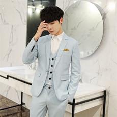 时尚新款三件套西装品质面料好（扇）标题自取102A-6-TZ28扇，男装西服套装，星座112C
